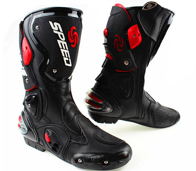 Botte de moto en cuir - speed