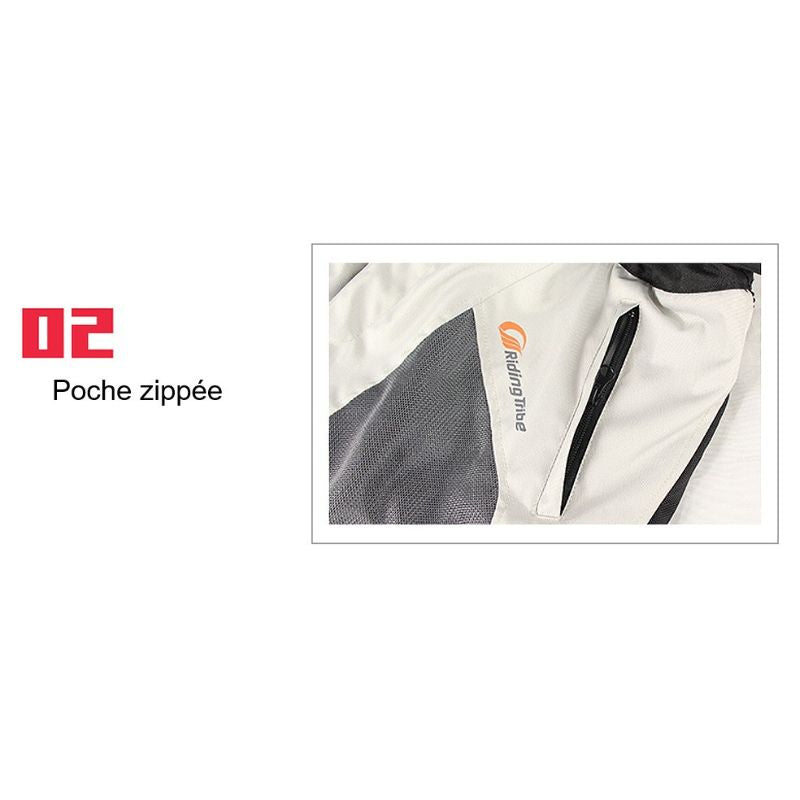 Pantalon de moto blanc été / hiver