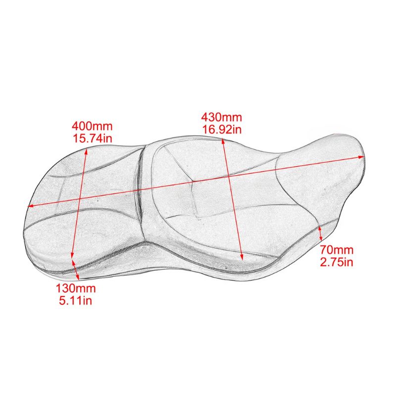 Selle de moto confort