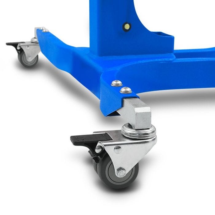 Lève moto centrale ConStands Power bleu avec plaque de base