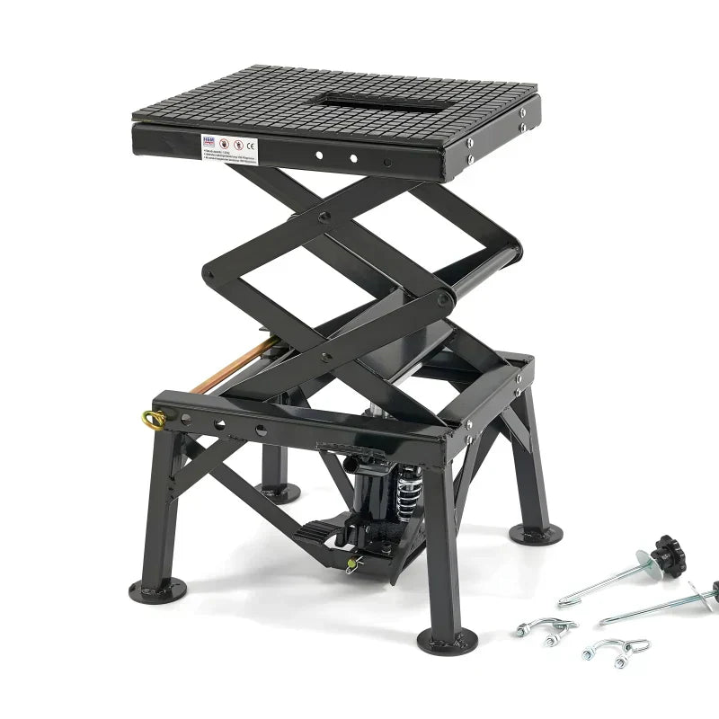 Table Élévatrice Moto Noire