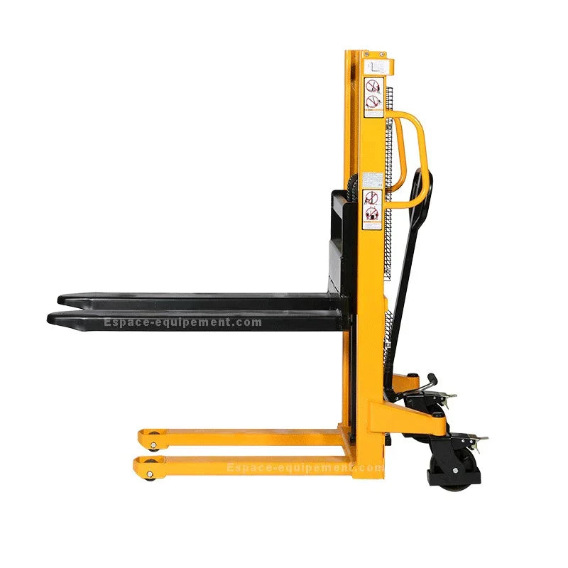 Gerbeur manuel à levée rapide 1200 mm - Capacité 1 tonne