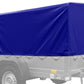 Remorque bagagère garden trailer 200 kipp 200 x 106 cm avec bâche haute bleue, arceau et roue jockey – Neuf – Prix Destockage