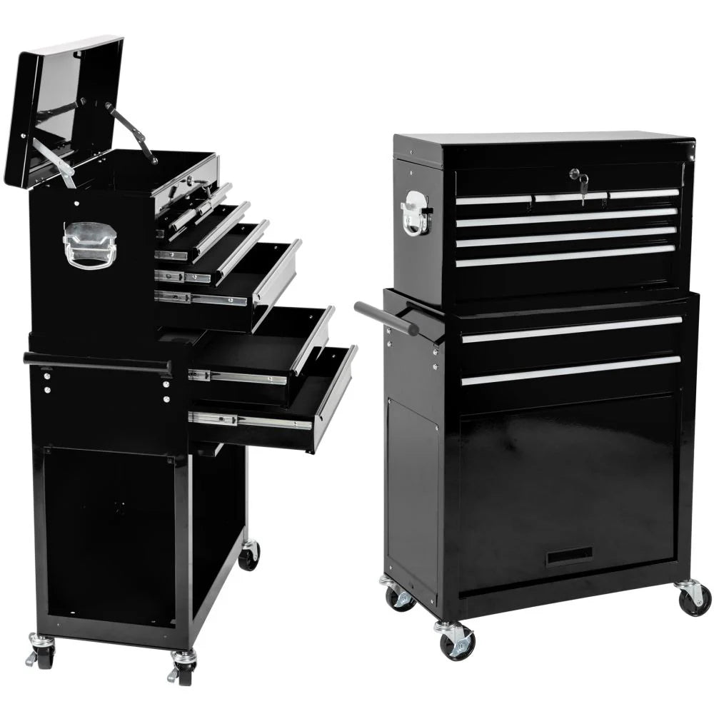 Servante d'Atelier - 8 Tiroirs Noir