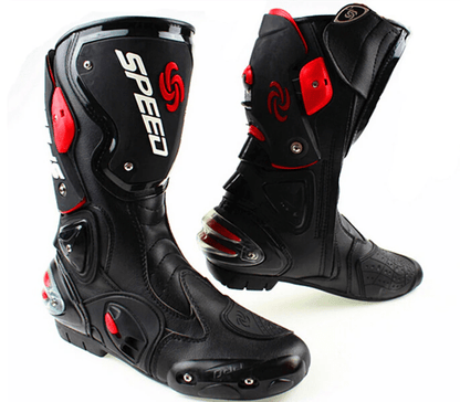Botte de moto en cuir - speed