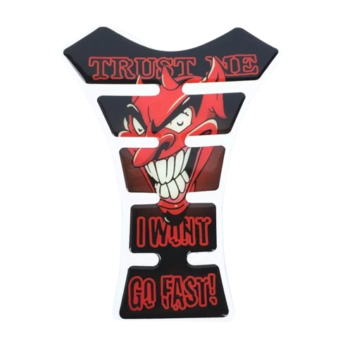 Protection réservoir moto - crâne de diable