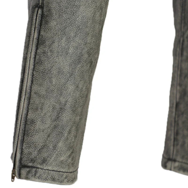 Pantalon de moto en cuir pour homme motard
