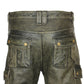 Pantalon de moto en cuir pour homme motard