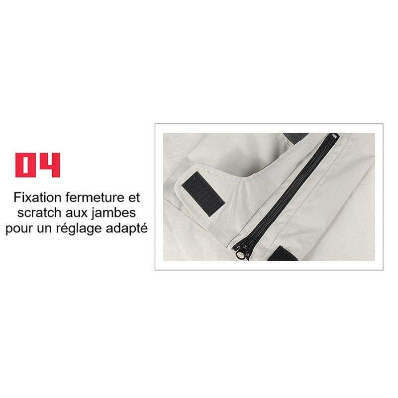 Pantalon de moto blanc été / hiver