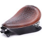 Selle de moto solo en cuir marron