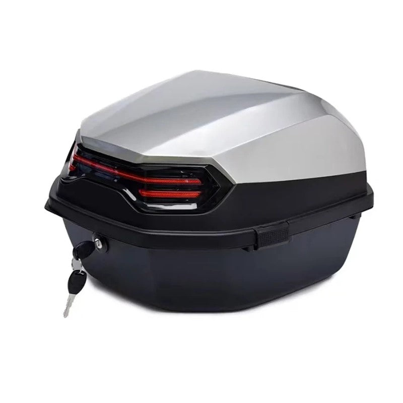 Top case moto argent 30l