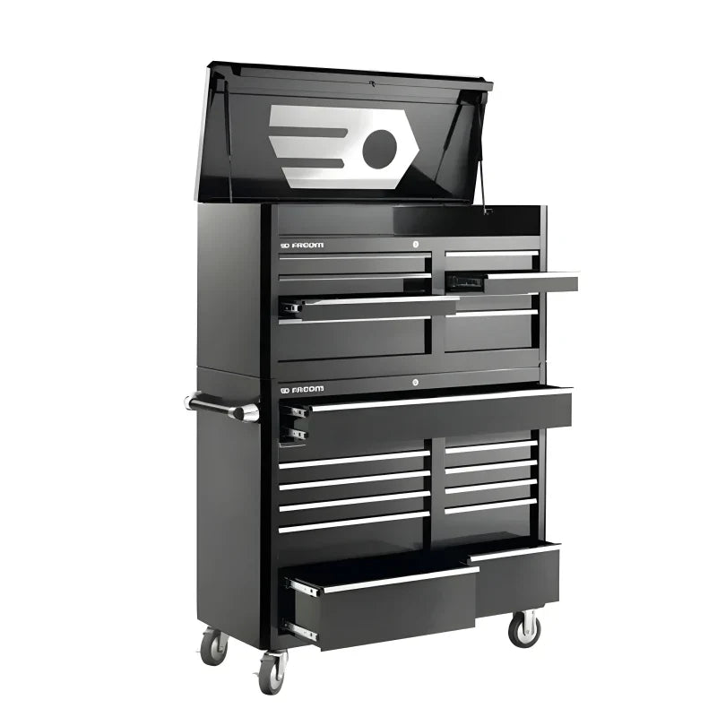 Servante d'Atelier - 13 Tiroirs - Noir