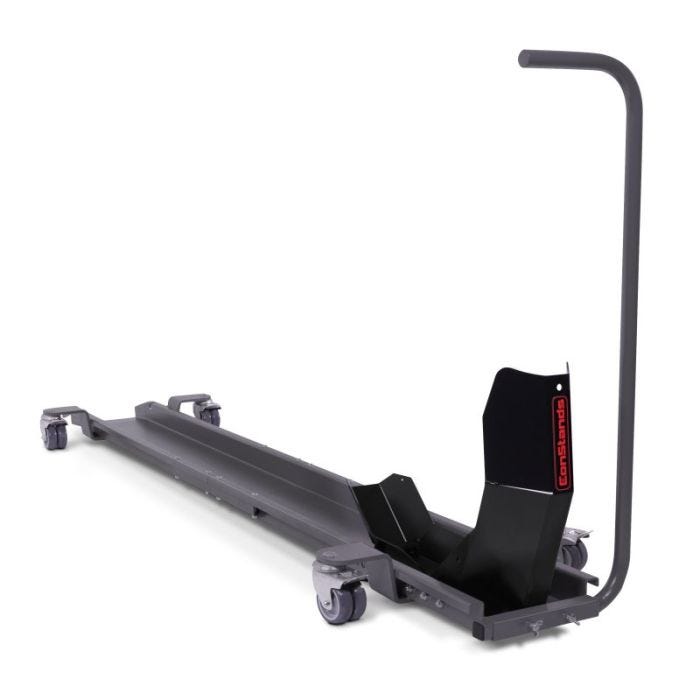 Rail de rangement avec bloque-roue ConStands Smart Mover max. 450 kg - gris