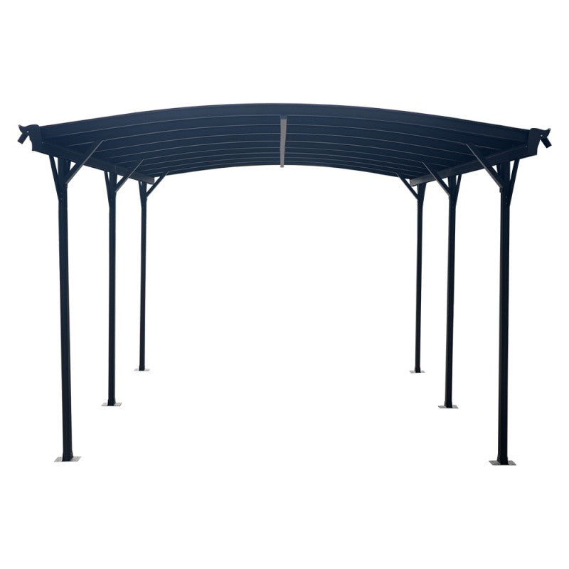 Carport en Aluminium Anthracite - 3x5,05m et Polycarbonate