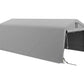 Tente garage carport robuste en acier galvanisé - 6L x 3,3l x 2,4H m - PE haute densité 150 g/m² - Imperméable et anti-UV - Gris