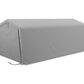 Tente garage carport robuste en acier galvanisé - 6L x 3,3l x 2,4H m - PE haute densité 150 g/m² - Imperméable et anti-UV - Gris