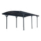 Carport en Aluminium Anthracite - 3x5,05m et Polycarbonate