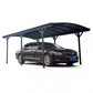 Carport en Aluminium Anthracite - 3x5,05m et Polycarbonate