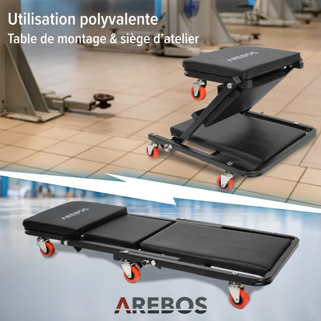 Chariot de Visite Mécanicien - Chariot d’Atelier 150 kg